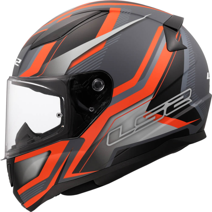 LS2 FF353 Rapid II Flitz Orange Grey