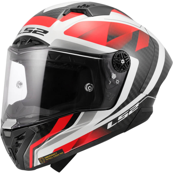 LS2 FF805 Thunder GP Aero Raute White Red