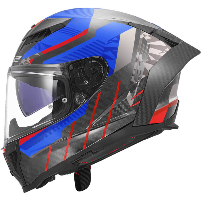 LS2 FF807 Dragon Trax Blue Red