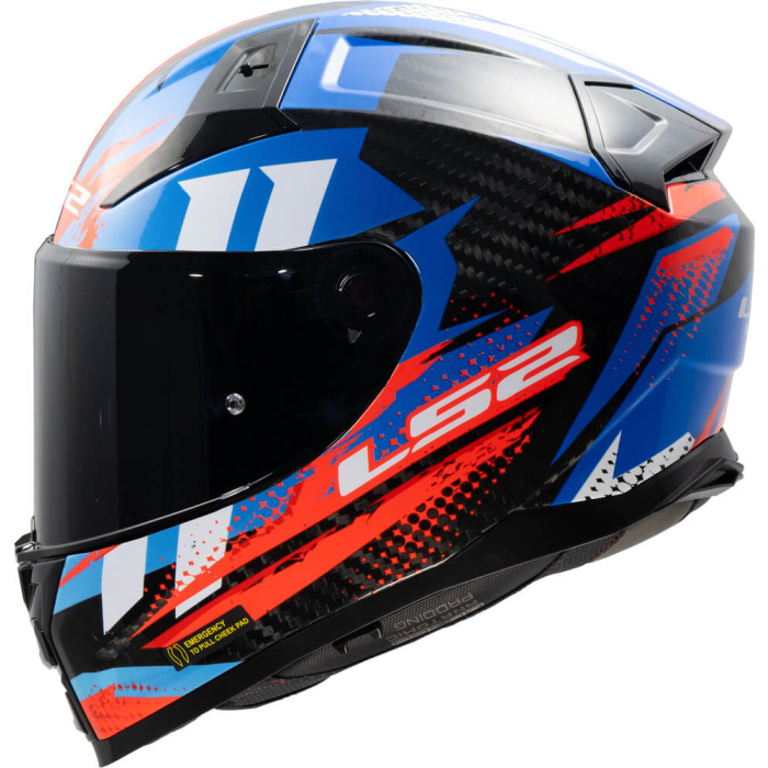 LS2 FF811 Vector II Carbon Tantic Red Blue