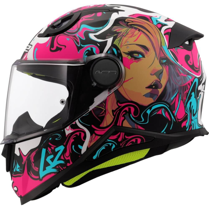 LS2 FF812 Kinderhelm Cyberg Purple Cyan
