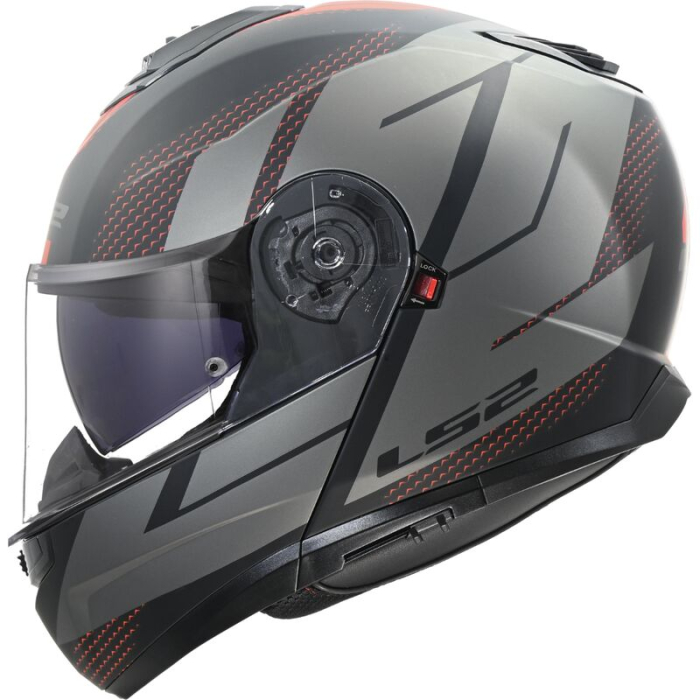 LS2 FF908 Strobe II Code Black Grey