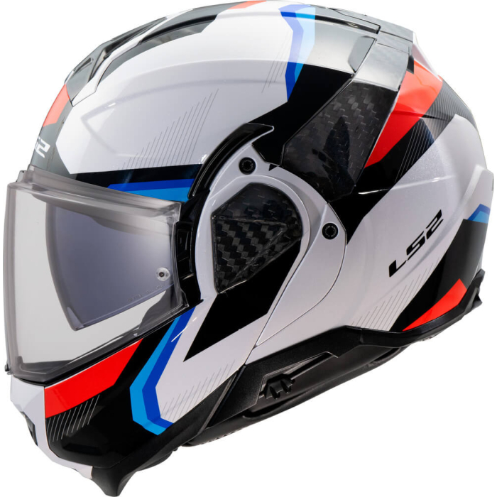 LS2 FF910 Advant II Triple White Blue Red