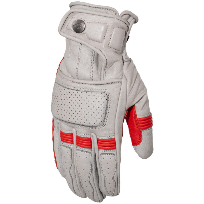 Rusty Stitches Calvin Gloves Light grey/Red 457