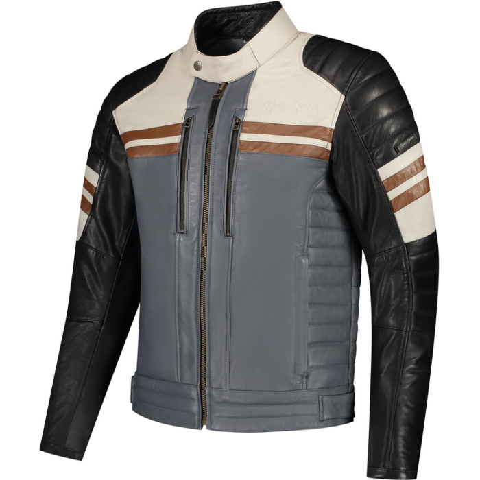 Rusty Stitches Steve Jacket Black/Beig/Grey/Maro 934