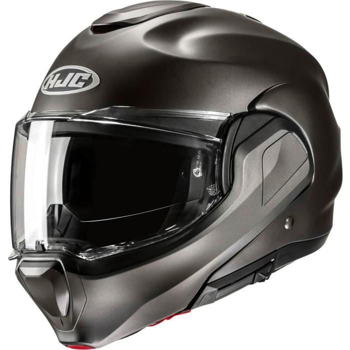 HJC F100 Semi Flat Titanium 818