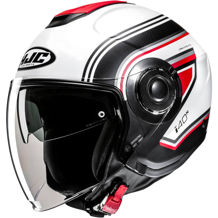 HJC i40N Linia White/Red 213