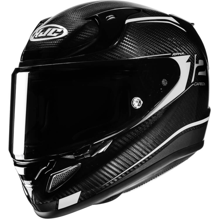 HJC RPHA 12 Carbon Keres Black/White 820