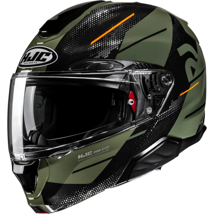 HJC RPHA-91 Blat Green/Orange 413
