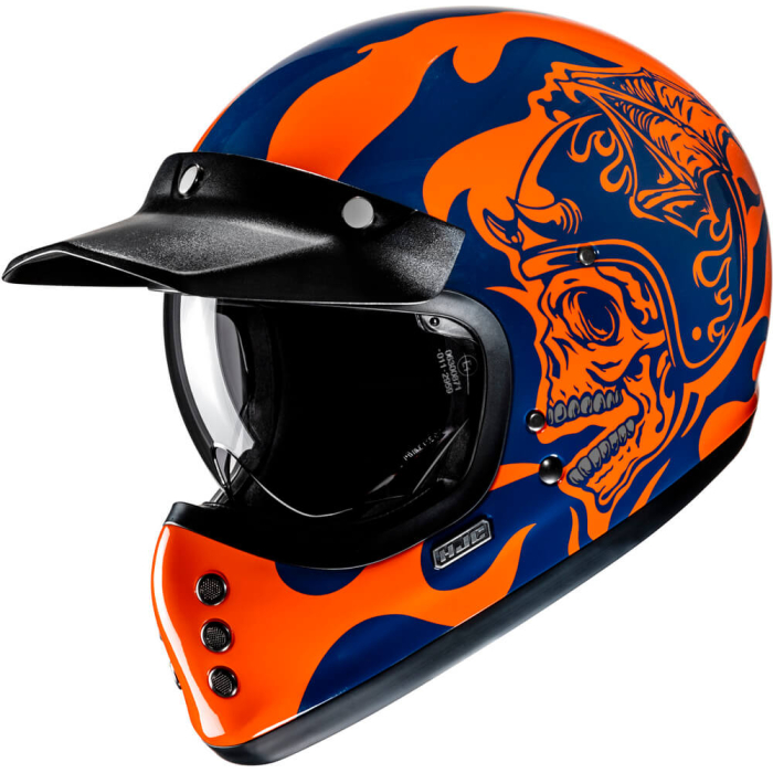 HJC V60 Flame Orange/Blue 351