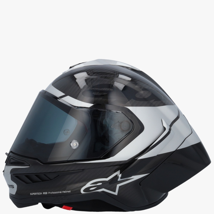 Alpinestars Supertech R10 Element Black Carb Silver Black Glossy