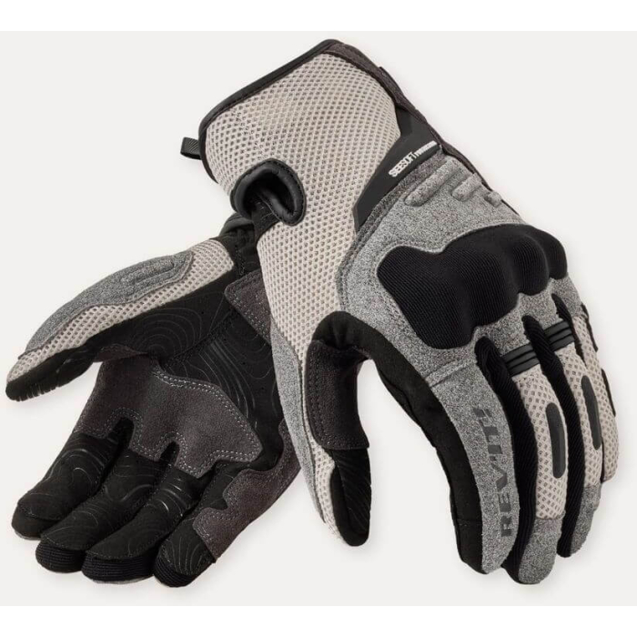 REV'IT Cavern Gloves Light Grey/Black