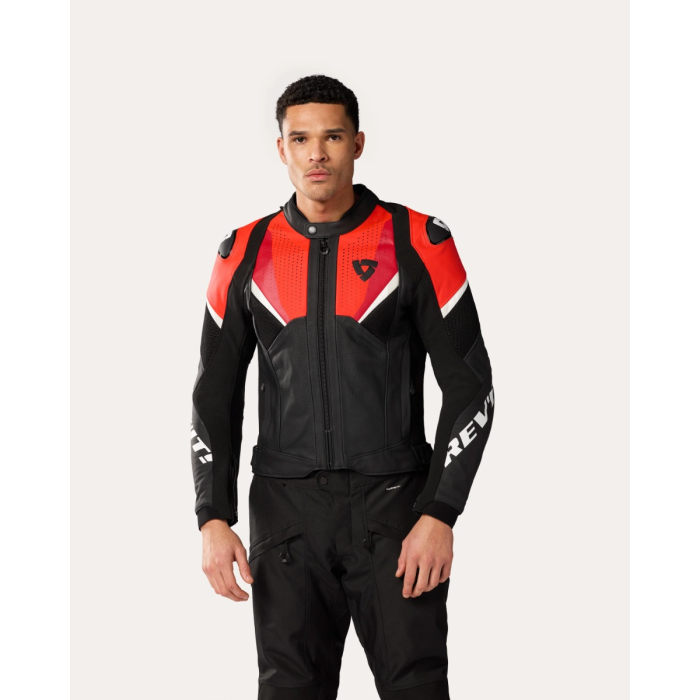 REV'IT Automate Jacket Black/Neon Red