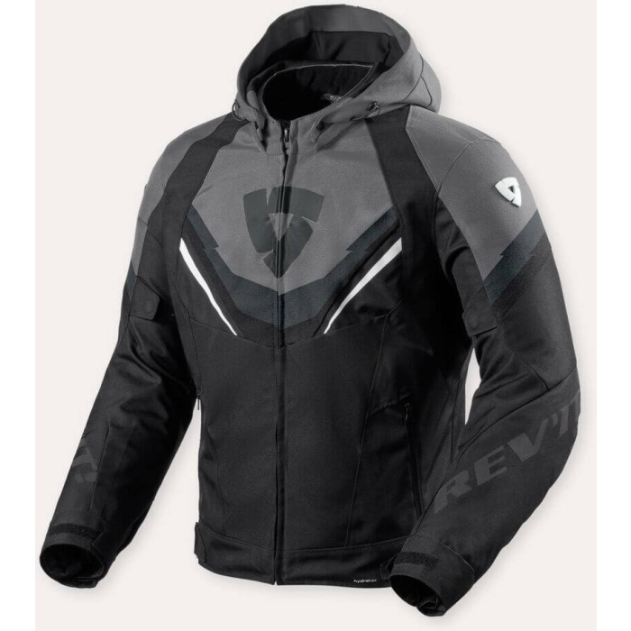 REV'IT Quantum 3 H2O Jacket Black/Grey