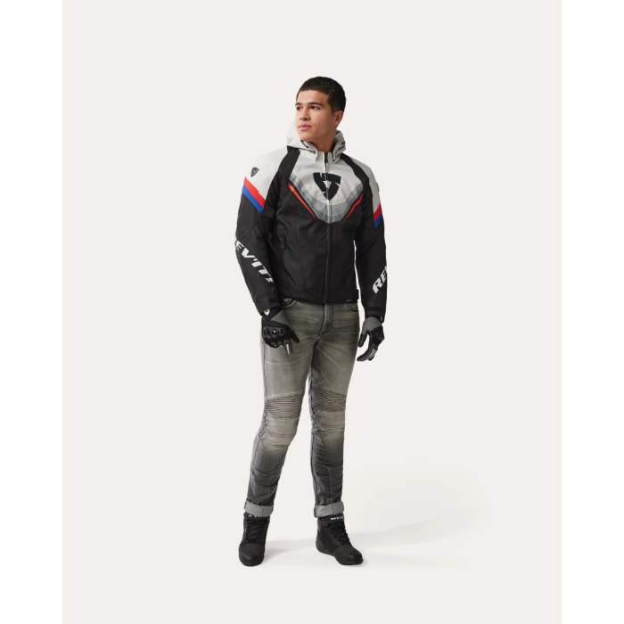 REV'IT Quantum 3 H2O Jacket Black/Light Grey