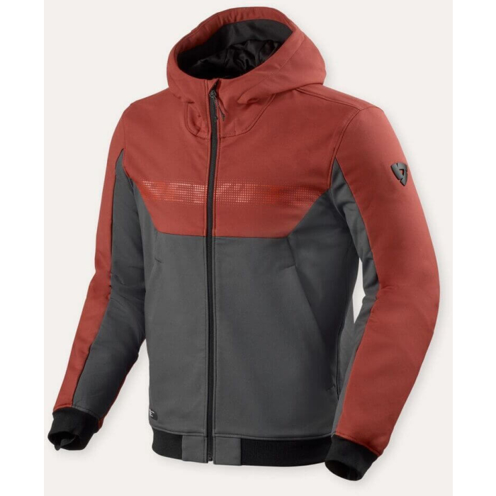 REV'IT Parabolica 2 Hoodie Burgundy Red/Grey