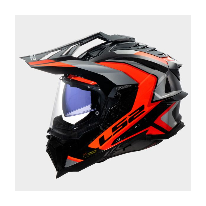 LS2 MX701 Explorer Carbon Frontier II Orange