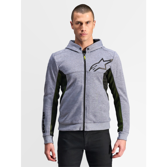 Alpinestars Chrome Air Sport Hoodie Gray Heather Black 9196