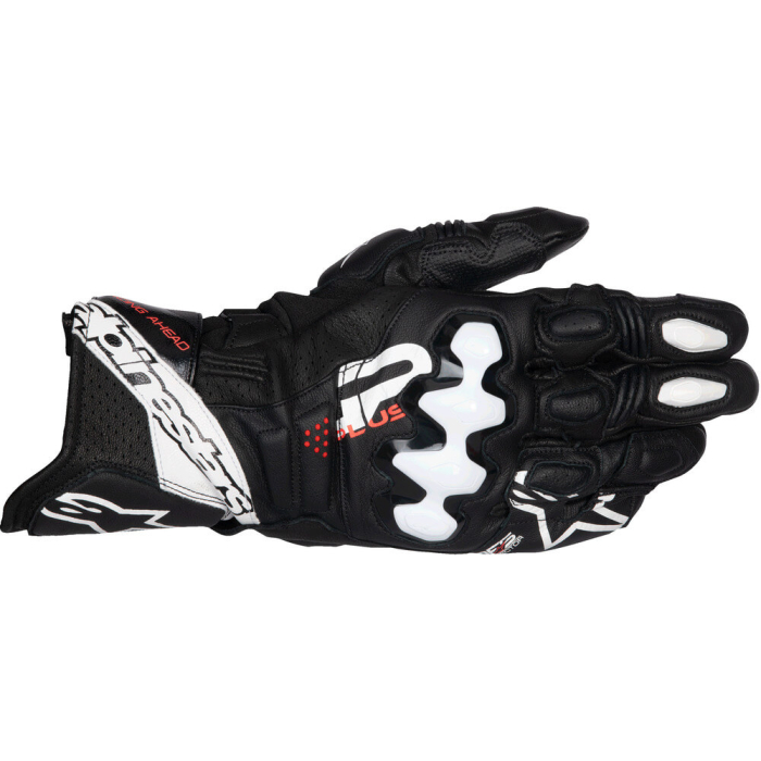 Alpinestars GP Plus R V3 Leather Gloves Black White 12