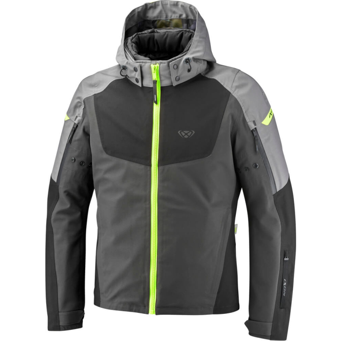 Ixon Burning Jacket Grey/Black/Bright Yellow 4037