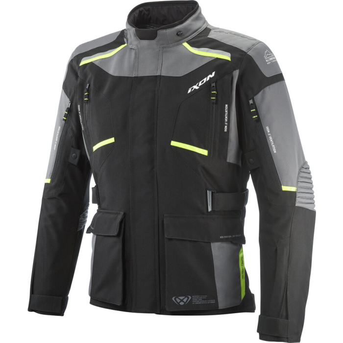 Ixon Midgard Parka Black/Grey/Bright Yellow 1086