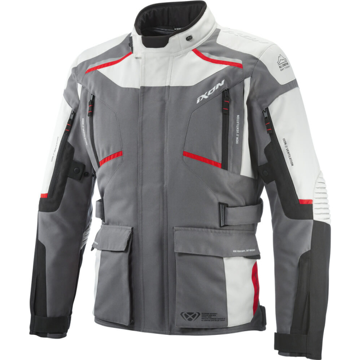 Ixon Midgard Parka Grey/Black/Red 4033