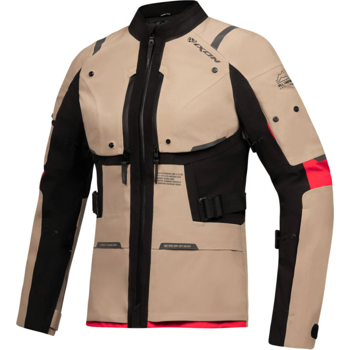 Ixon M-Skeid Lady Parka Sand/Black/Red 6029