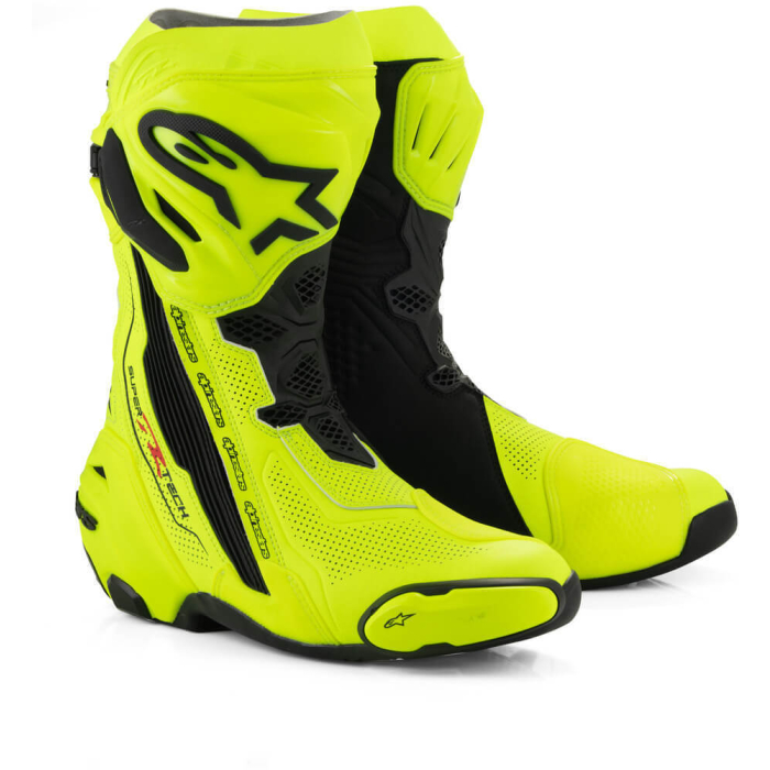 Alpinestars Supertech R Vented Boots Yellow Fluo/Black 551