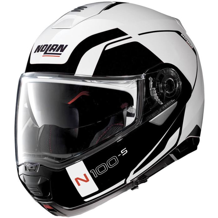 Nolan N100-5 Consistency N-Com Metal White 019