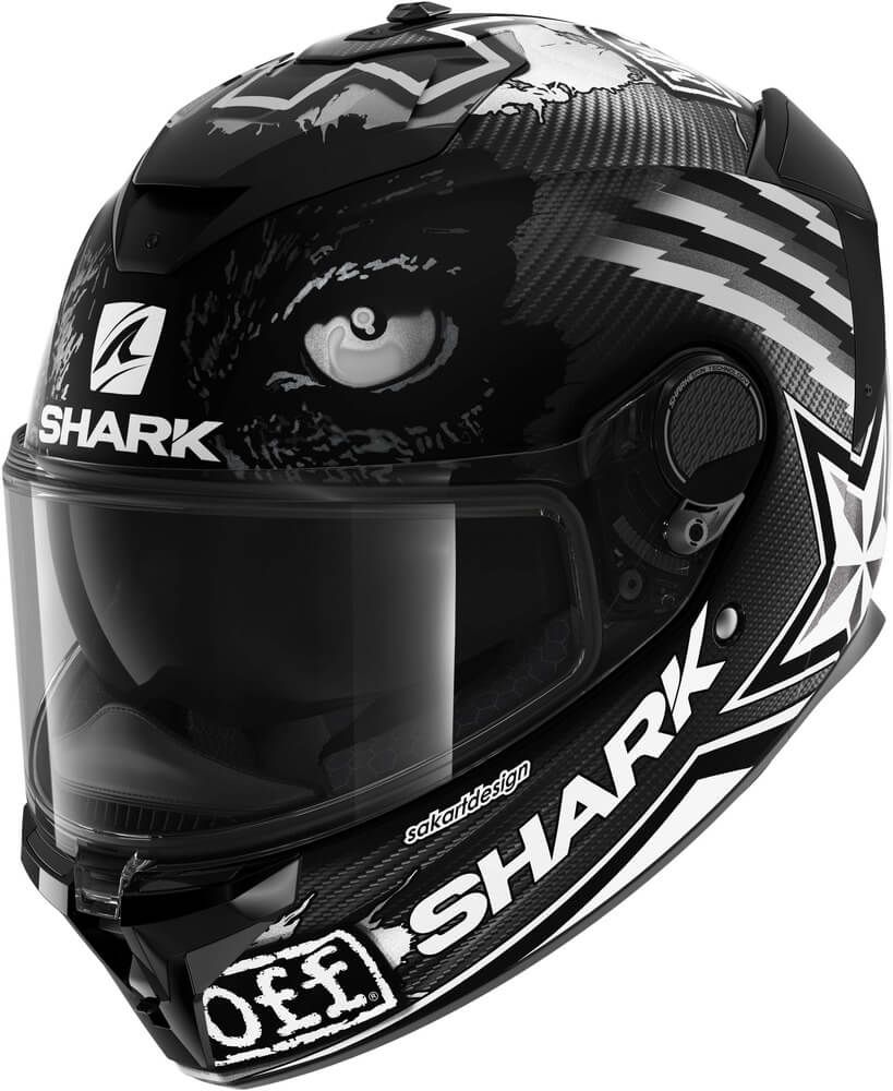 CASCO SHARK SPARTAN GT CARBON URIKAN ATHRACITE WHITE