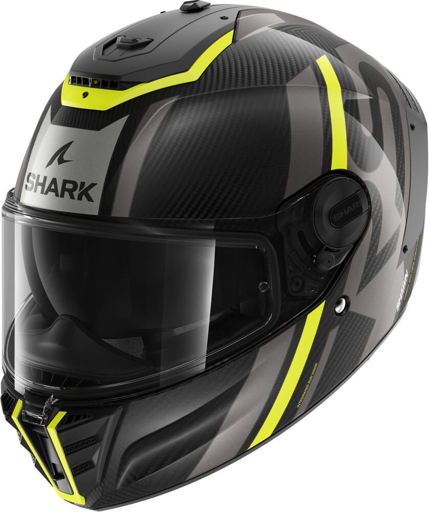 SHARK SPARTAN CARBON Mサイズ Shark Spartan RS Carbon Shawn Yellow Anthracite DYA