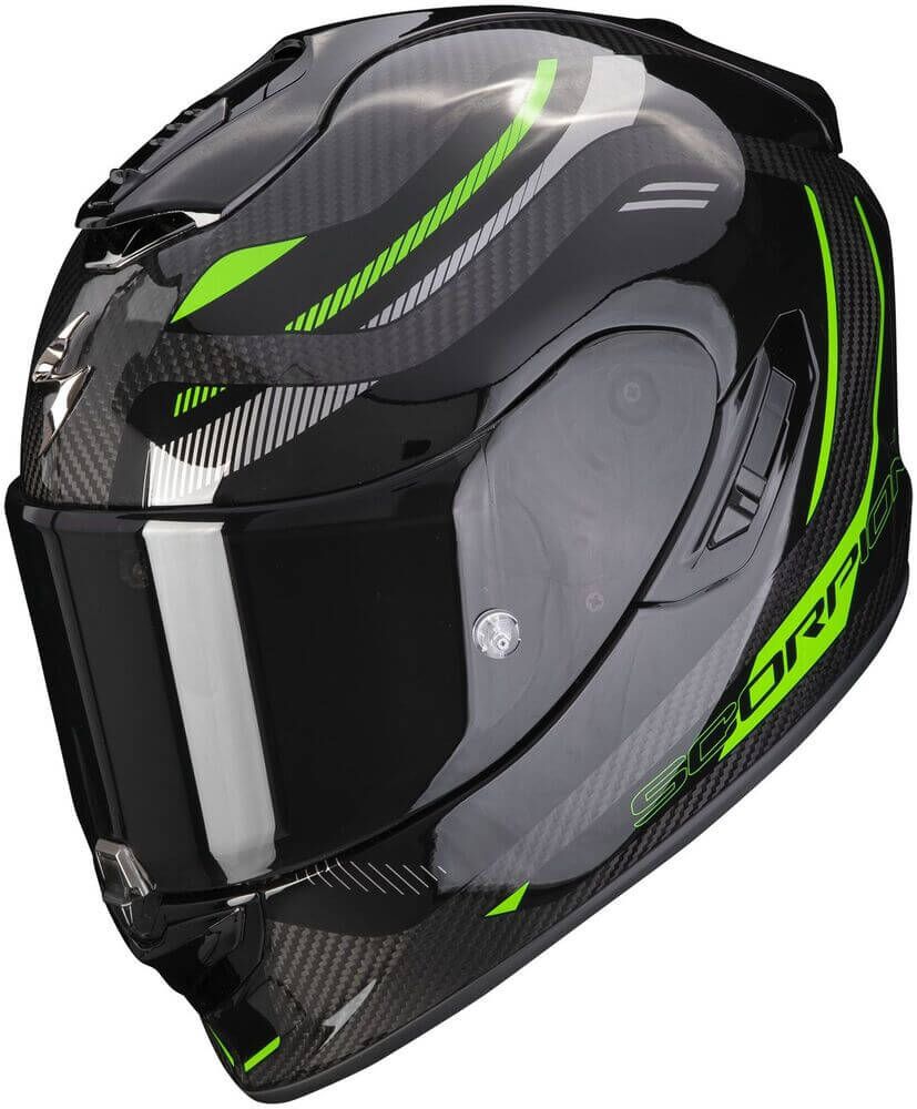 Scorpion EXO-1400 EVO Carbon Air Kydra Black/Green - Worldwide Shipping!