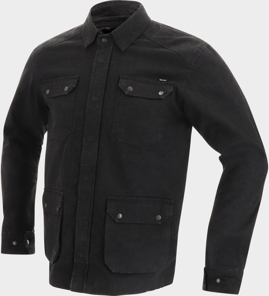 Richa London Jacket Black 100 - Worldwide Shipping!
