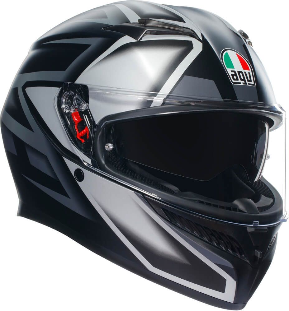 AGV K3 2023 Compound Matt Black/Grey - Worldwide Shipping!
