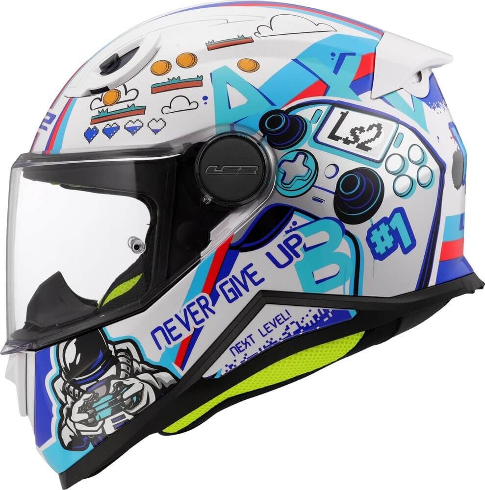 LS2 FF812 Kinderhelm Next Level White - Worldwide Shipping!