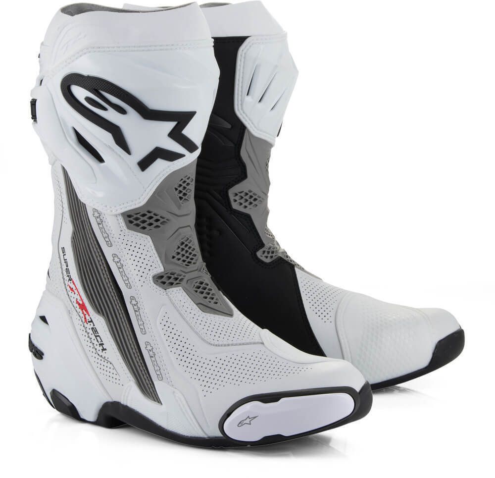 Alpinestars Supertech R Vented Boots White/Mid Gray/Black