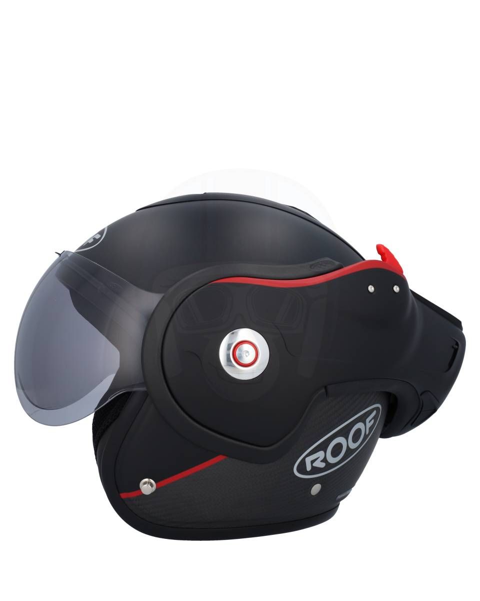 CASQUE MOTO VINTAGE MODULABLE RO9 BOXXER CARBON-ROOF Alu XXL/63