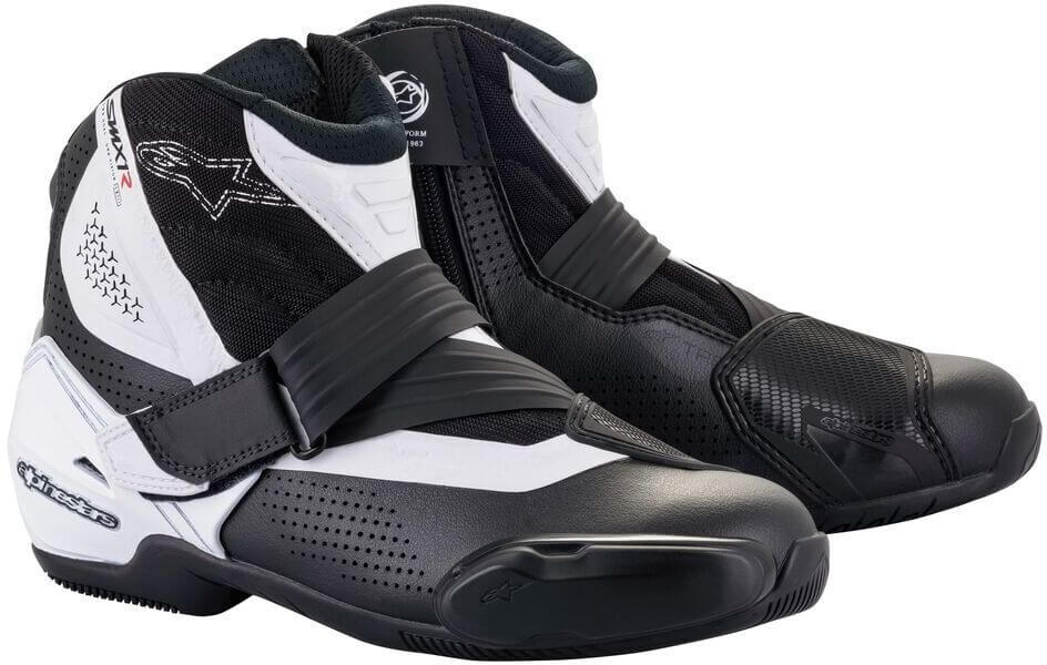 Alpinestars SMX-1 R v2バイクシューズ 黒/白 Alpinestars SMX-1 R V2 Vented Shoes White 12 - Worldwide