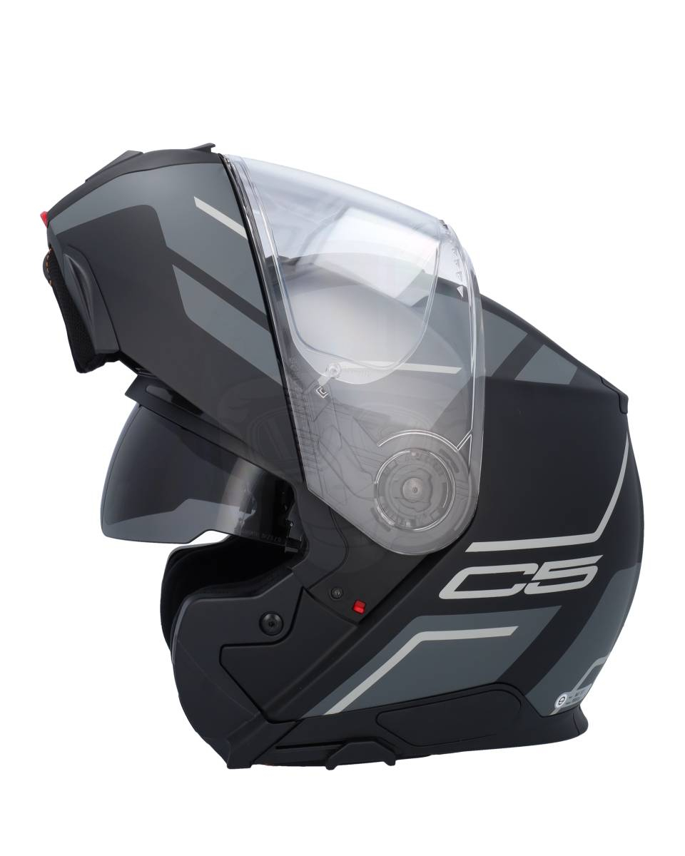 SCHUBERTH Casco C5 Solid ECE - Nero Opaco, Taglia 57 (M), Con Visiera A Memoria E Chiusura Sicura - Foto 10