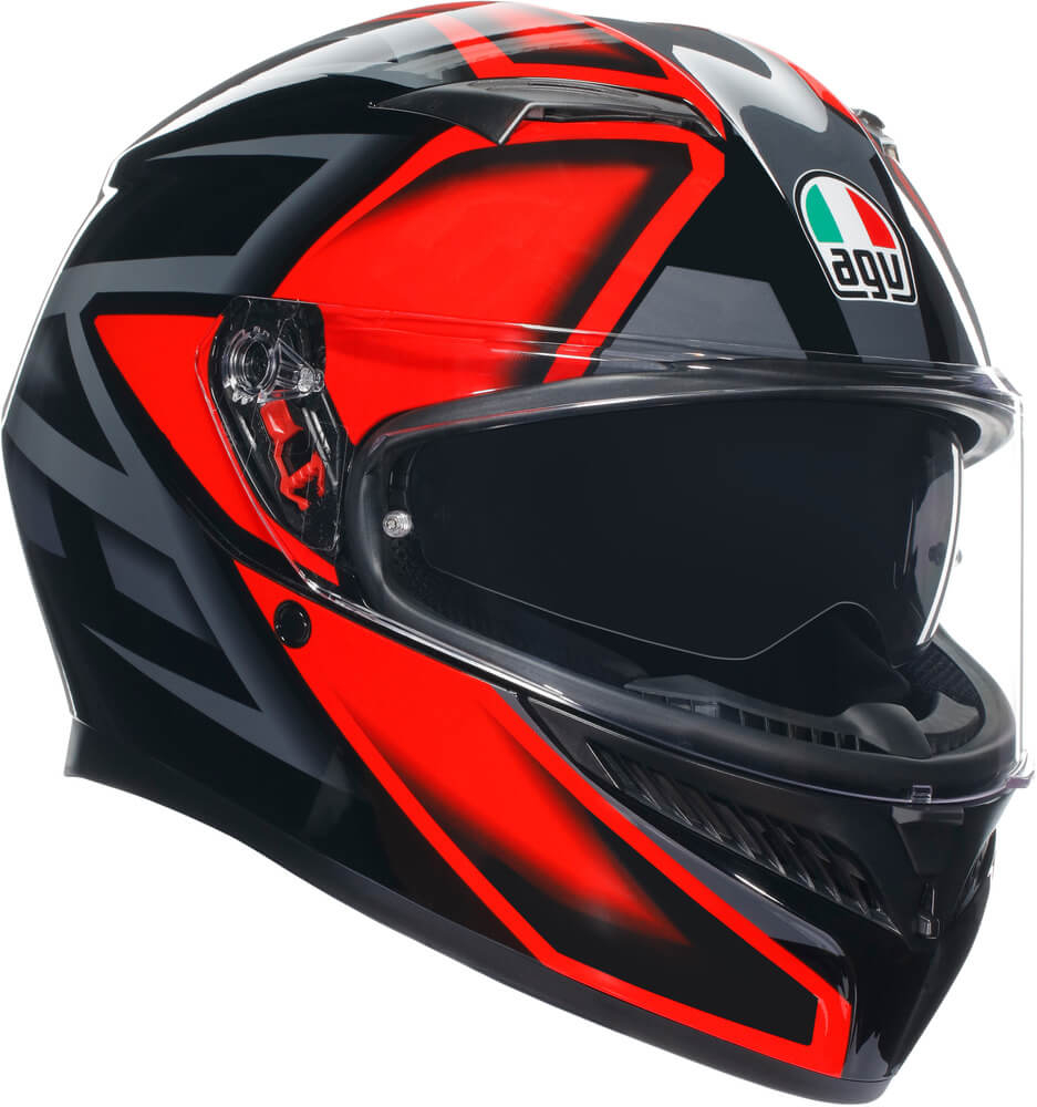AGV K3 2023 Compound Black/Red - Worldwide Shipping!