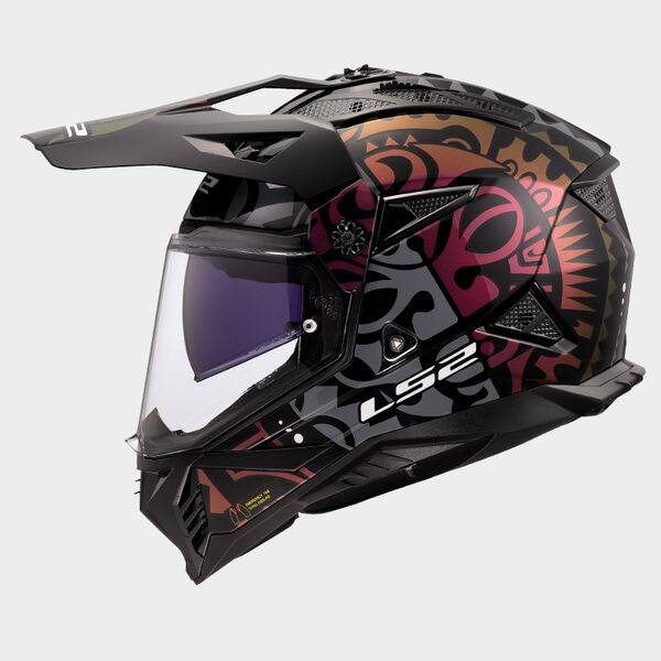 LS2 MX702 Pioneer II Rangi Black - Worldwide Shipping!