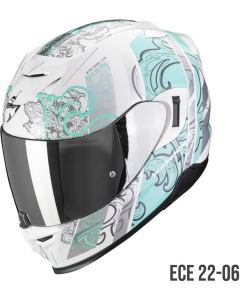Scorpion EXO-520 EVO AIR Fasta White/Light blue