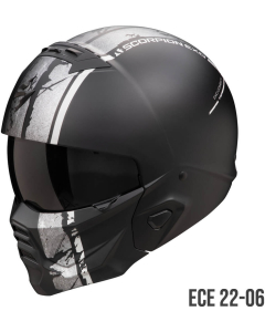 Scorpion EXO-Combat II Lord Matt Black/Silver