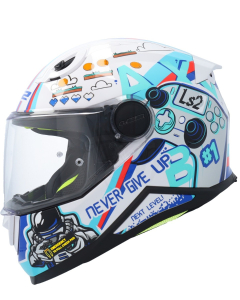LS2 FF812 Kinderhelm Next Level White
