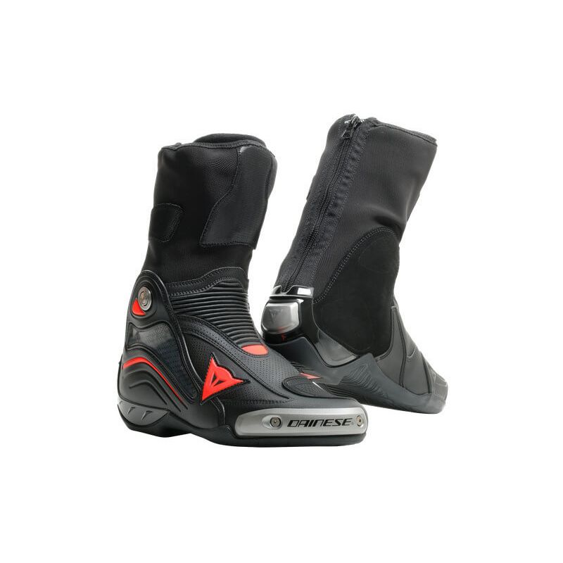 Dainese Axial D1 Air Boots Black/Fluo Red 628 - Worldwide Shipping!