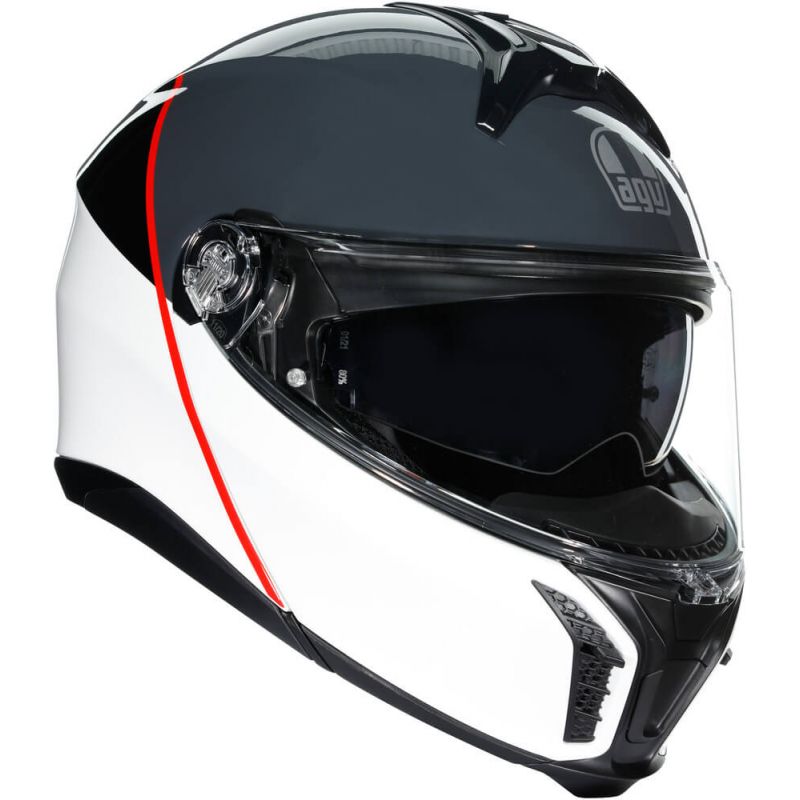 AGV Tourmodular Balance White/Grey/Red 002 - Worldwide Shipping!