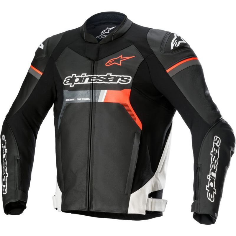 Alpinestars GP Force Leather Jacket Red Fluo 1231