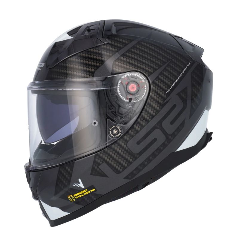 LS2 FF811 Vector II Splitter Black White 06 - Worldwide Shipping!