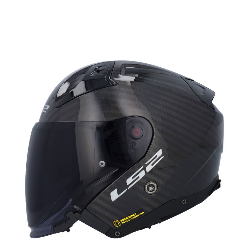 LS2 OF603 Infinity II Gloss Carbon - Worldwide Shipping!