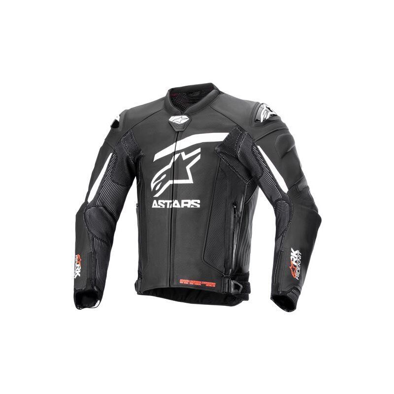 Alpinestars GP Plus R V4 Rideknit Leather Jacket Black White